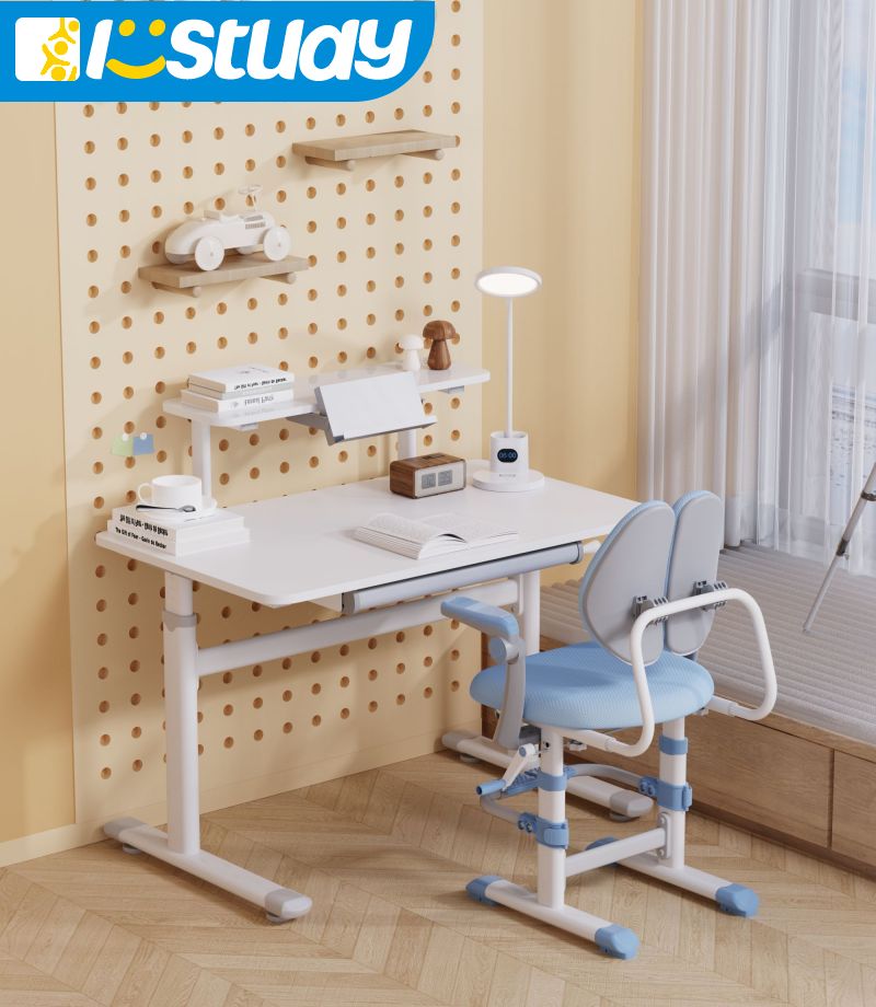 Ergonomic Kid Table Chair – Adjustable Childrens Study Desk and Chair Set, 100x60x50-76cm, Ideal for Growing Children (3)