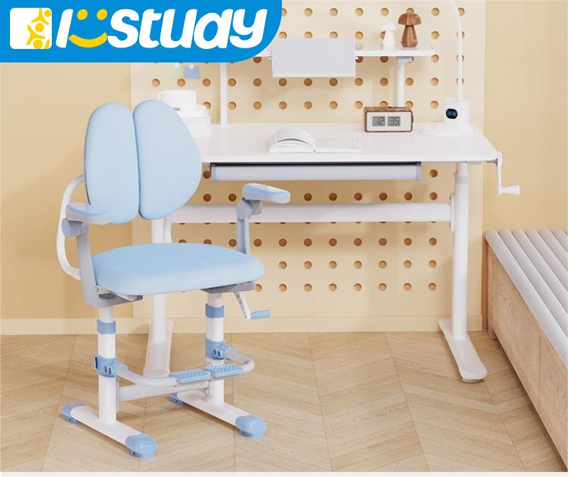 Adjustable Kids Study Table with Ergonomic Design and Storage Drawers (5)